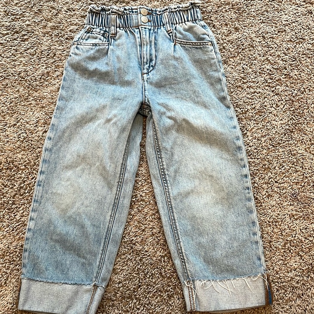 Zara - Girls High Waisted Paperbag Jeans